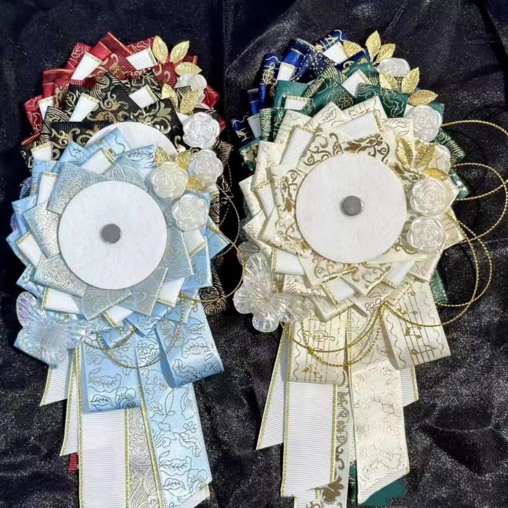 Oblique Tail Ribbon Anime Badge Holder Lightweight Backpack Ornament  JK Accessories