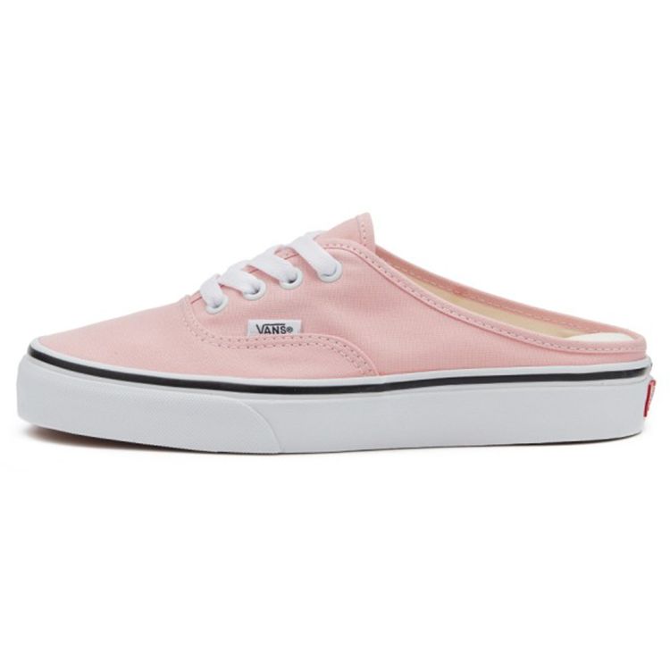 Vans Authentic Canvas Low Top Skate Shoes Unisex Sneakers Pink White VN0A54F79AL