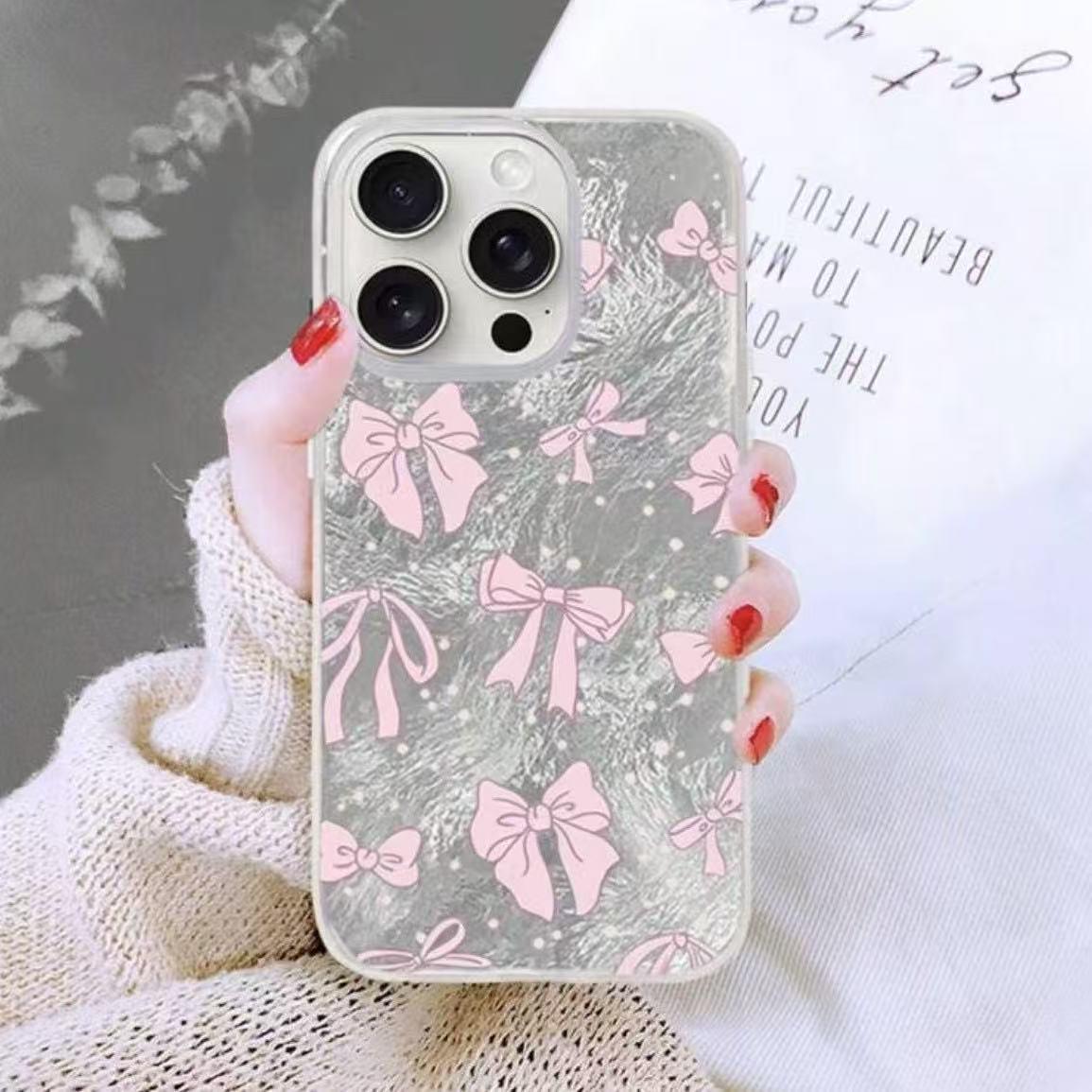 

Laser Glacier Bow Case for Apple iPhone 13, 14, 15/16 Pro Max - Sleek Design for Enhanced Protection iPhone 14 Pro