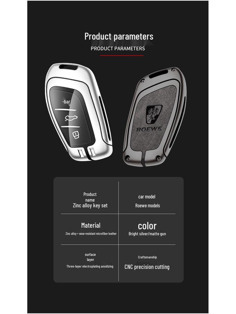 Roewe RX5 RX3 I5 Clever I6 MAX Car Key Shell Cover for 23 Plus 3rd Gen