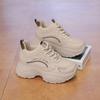 Lässige klobige Plateau-Sneaker für Damen Atmungsaktive rutschfeste Sport-Gehschuhe Leichte bequeme Trainings-Tennis-Laufschuhe für Damen