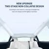 2PCS For Tesla Model 3/Y/3 Highland/Y Juniper Ice Cloth Buckle Shades for Glass Roof Front & Rear Sunroof Skylight Sunshade