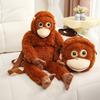 1pc Funny Orangutan Plush Toys Super Soft Stuffed Monkey Animals Plush Toys Cute Orangutan Backpack Shouldbag Doll Creative Gift