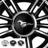 4 Stück 68mm Auto Radnabenkappen Abzeichen Auto Reifen Radkappe Zubehör für Ford Mustang Focus Fiesta Mondeo Kuga Ranger Shelby