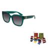 GUCCI Eyewear Double G Square frame Sunglasses (Unisex) Sunglasses GG0034S