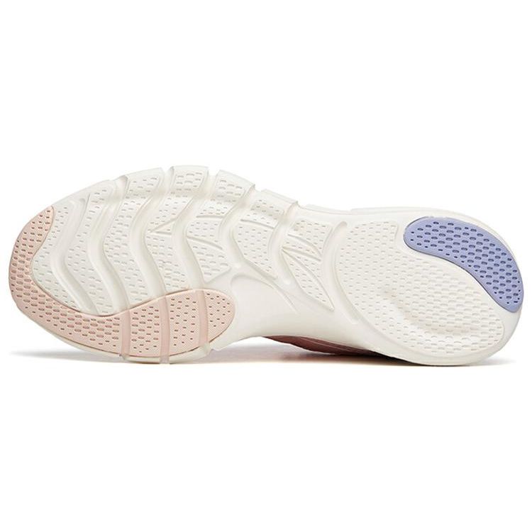 Anta Running Series Mesh Comfortable Low-Top Running Shoes Women Sneaker Ivory-White 122135555-5