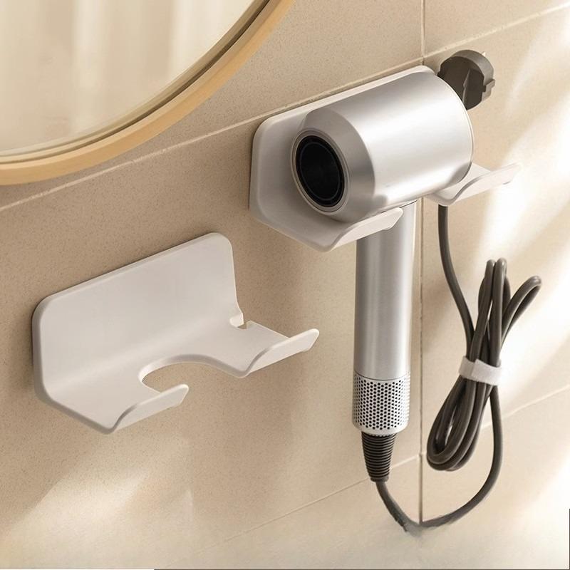Hair Dryer Stand, No Need for Drilling, Bathroom Storage Rack, Hair Dryer Hanging Rack, Multi-functional Hair Dryer Placement Rack