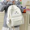 Schoolbag high-value Korean version simple schoolbag for female primary school students, junior high school, large-capacity backpack, casual and 