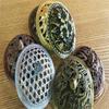 1pcs Auspicious Fragrance Candle Cover Incense Burner Kiln Change Color Glaze Dish Cover Incense Burner Bronze