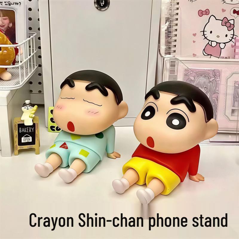 Crayon Shin-chan Schreibtisch-Handyhalter: Niedliches Anime-Figuren-Ornament