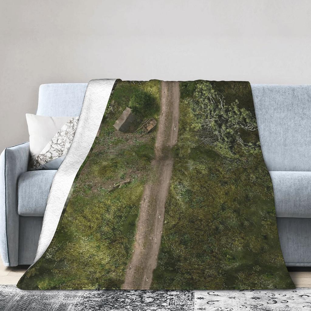 Comfortable Grass Battlemat Blankets Warm Soft Comfortable Plush Throw Blanket For Kids Home Decor Flannel Bedspread Bed Cover