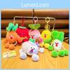 Unique Scream Emoji Plush Vegetable Keychain Ideal For Quirky Keyring Collection