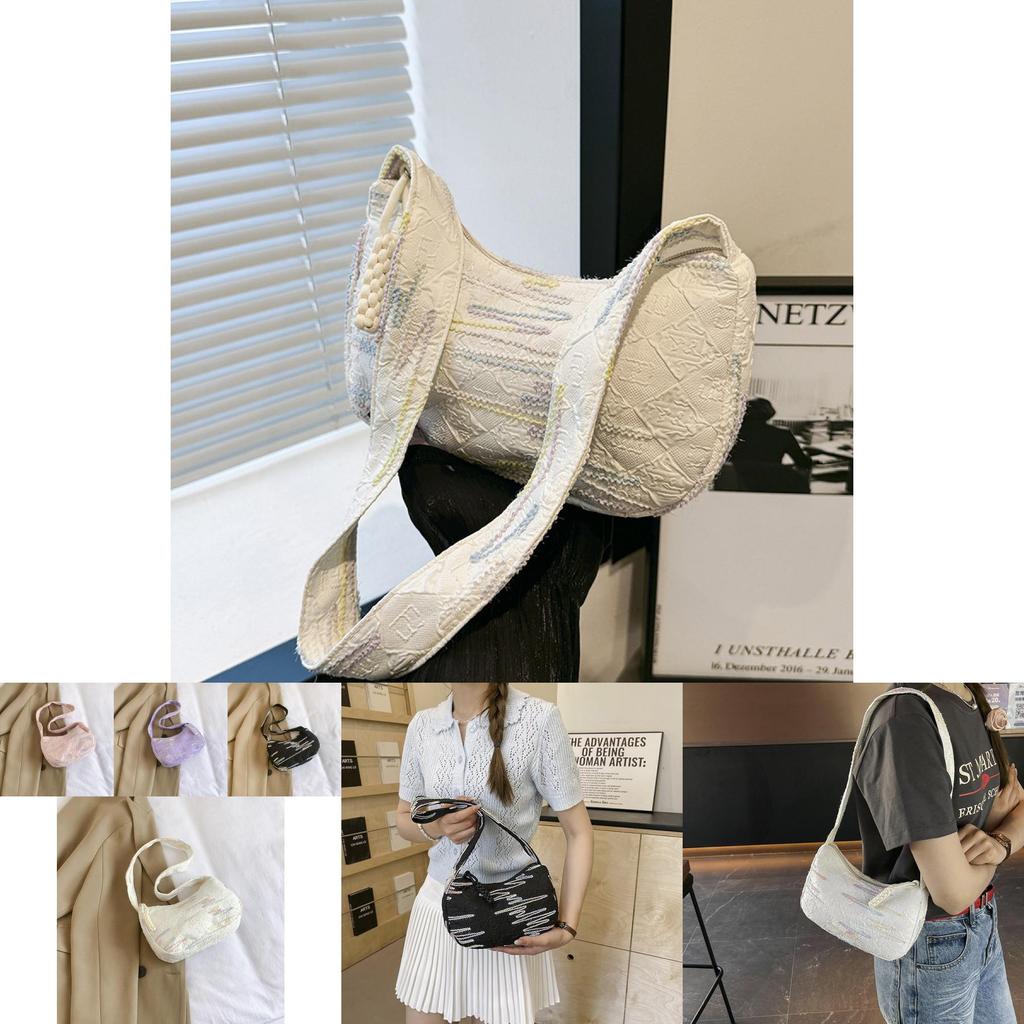 Chic And Minimalist New Moon Shoulder Bag For Summer With Spacious Design For Daily Use