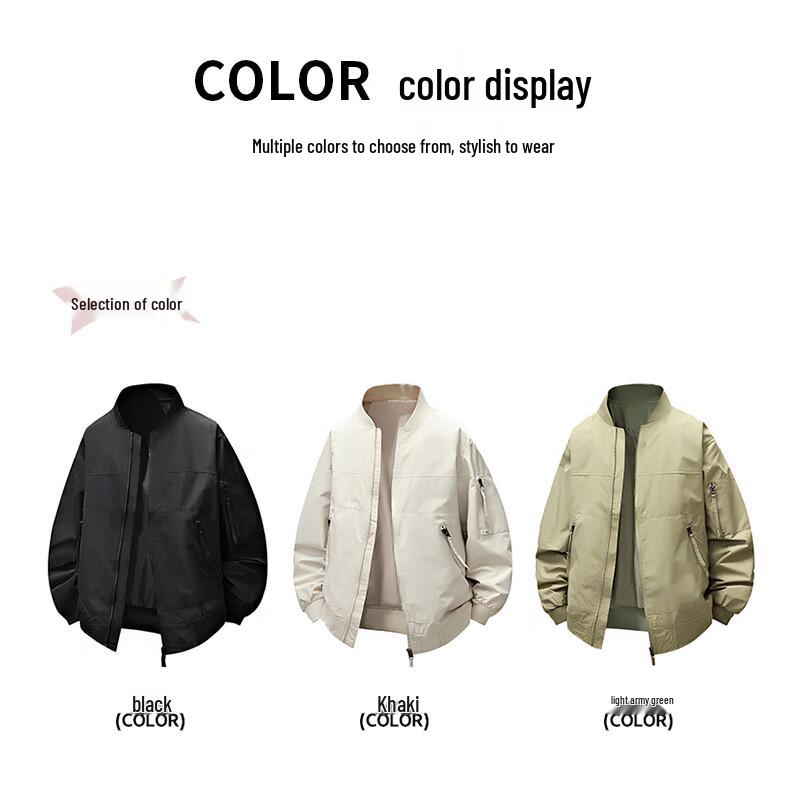 ROMON Men's Loose Fit Business Casual Windproof Jacket