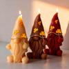 Creative Dwarf Silicone Candle Mold Gypsum Form Resin Ornaments Molds DIY Gnome Handmade Gift Aroma Candle Mould