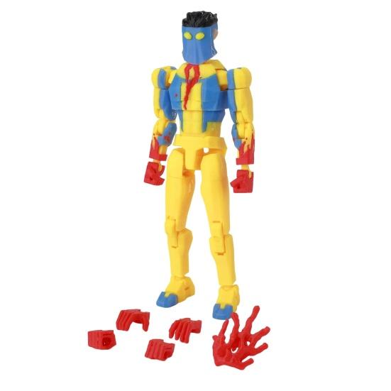 3D Printed Action Figure with Accessories Posable Cartoon Character Model Movable Joints Figure Decoration Collectible Gift for Animation Lovers