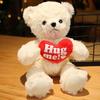 Kawaii Hug Sweater Teddy Bear Plush Dolls Lovely Bear with Clothes Holding Heart Pillow Nice Wedding Valentine 'S Gifts