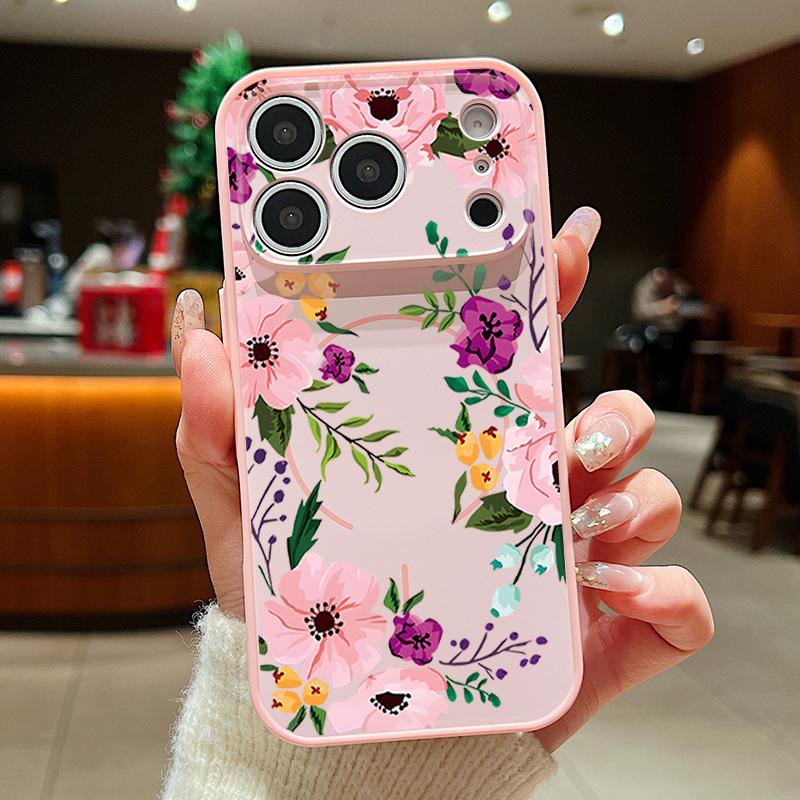 Lavender Peony Rose Floral Pattern Case For iPhone 17 Pro Max Magnetic For Magsafe Hybrid Slim Matte Cover For iPhone 16 15 14 13 Pro Max