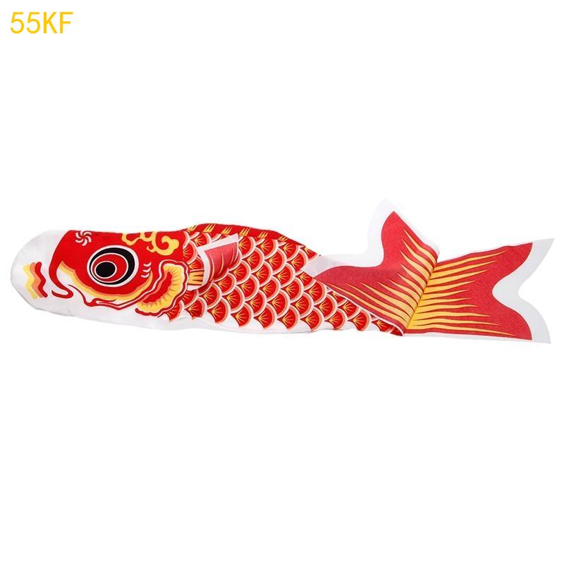 55KF 55cm Nobori Carp Wind Socks Koinobori Colorful Fish Flag Hanging Wall Decor