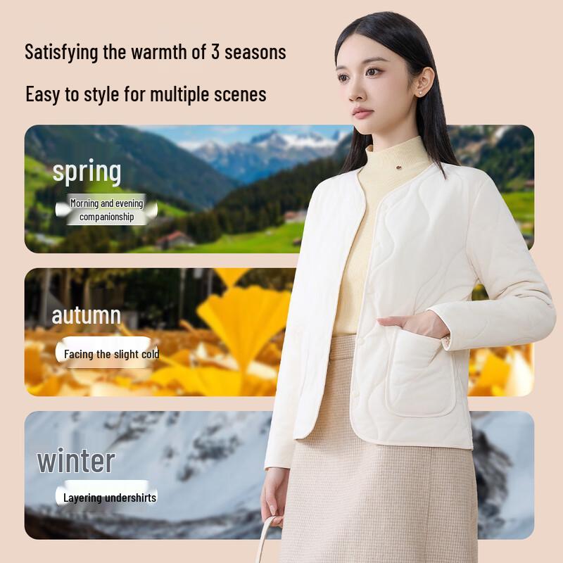 

MiiOW Unisex Warm Padded Jacket with Lambswool-Effect Lining 2XL