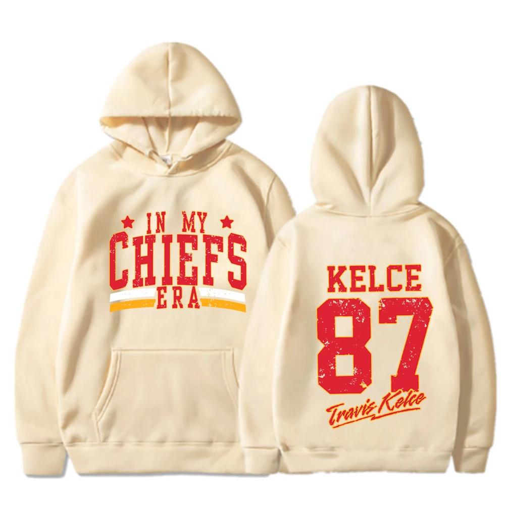 Herbst und Winter Vintage My Chiefs Ära Pullover Kelce 87 Amerika Sportshirt The Era Tour Pullover Streetwear warmes Oberteil Jacke