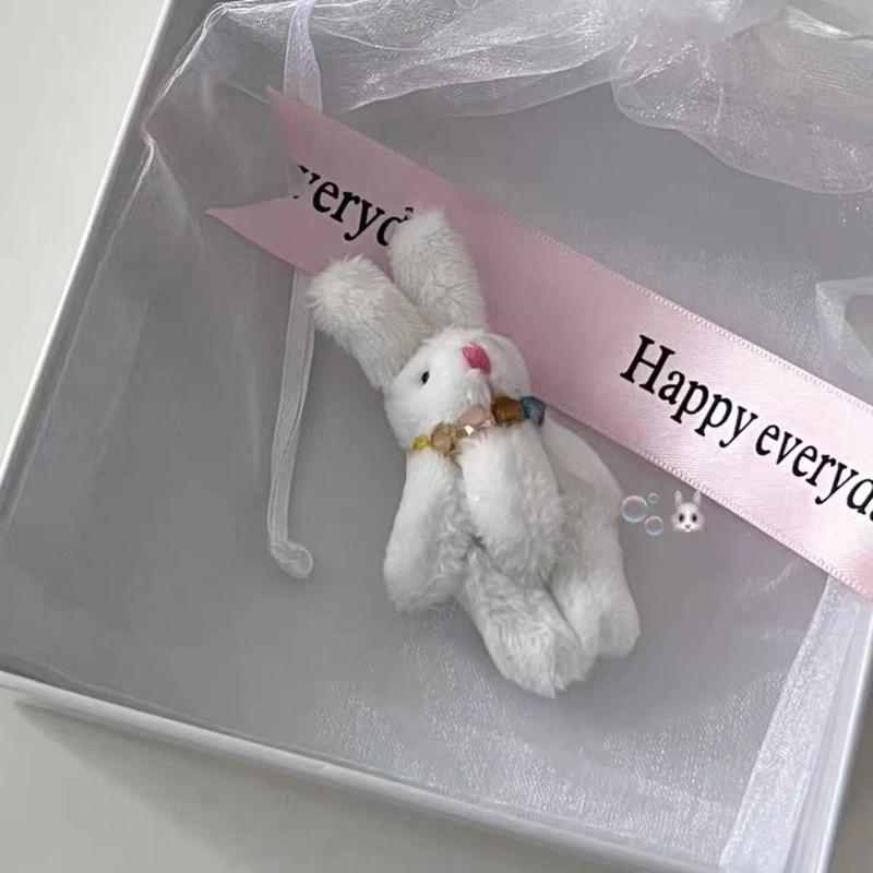 5Pcs Mini Soft Plush Bunny Joint Rabbit Doll Decoration for House Plush Mini Toy Stuffed Bunny Doll Bunny Figure Toy