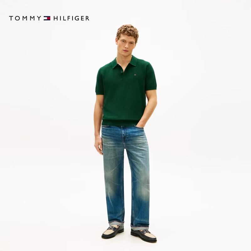Tommy Hilfiger Men's Textured Pure Cotton Polo Shirt