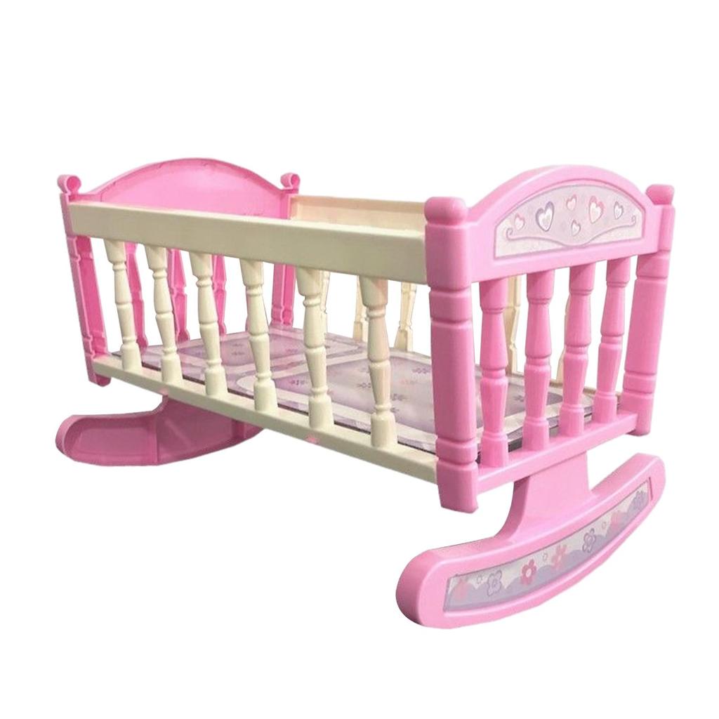 Miniature Shaking Bed Interactive Toys Multipurpose DIY Project Dollhouse Furniture for Parties Play