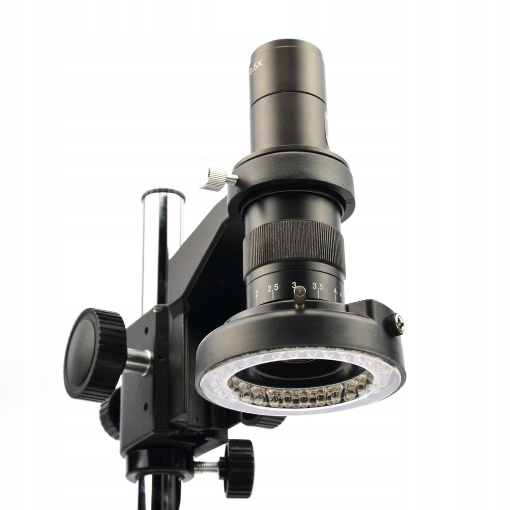 Rosfix Mikroskop Cyfrowy Earth Pro MCEP-0.5X – Zoom 7x-45x | Wyświetlacz 8 Cali | Uchwyt I Oświetlacz 56xLED W Zestawie