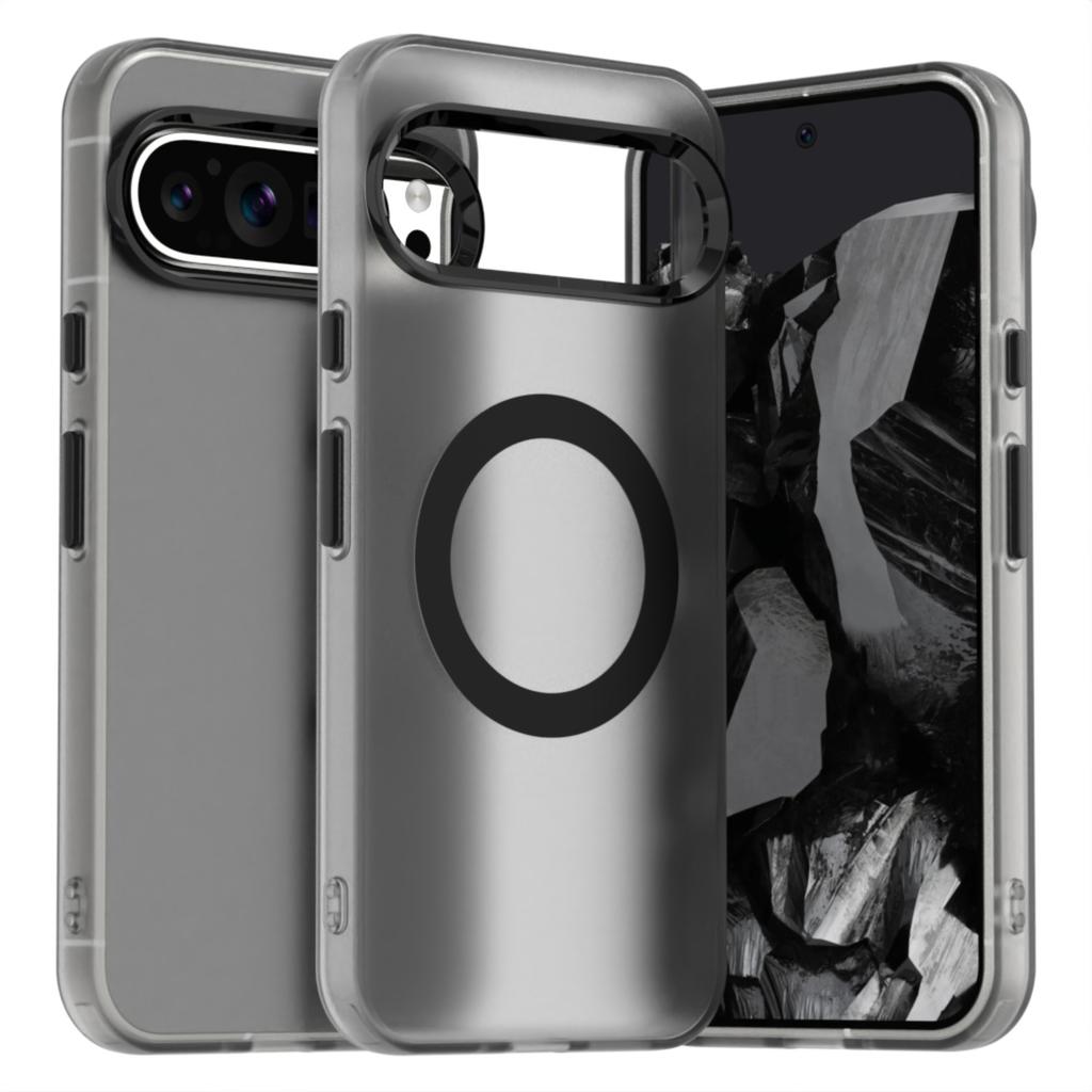For Google Pixel 9 Pro XL Case Luxury Matte Candy Colorful Clear Magsafe Cover For Google Pixel 9 Magnetic Wireless Charge Case