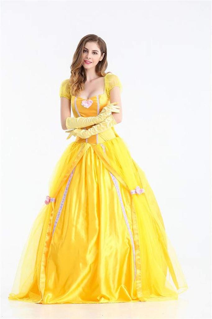 Formemory Halloween Princess Beauty and the Beast Princess Adult Costume Kids Events Costume, Halloween, Christmas, Dress, Cosplay, Parties, Costume,