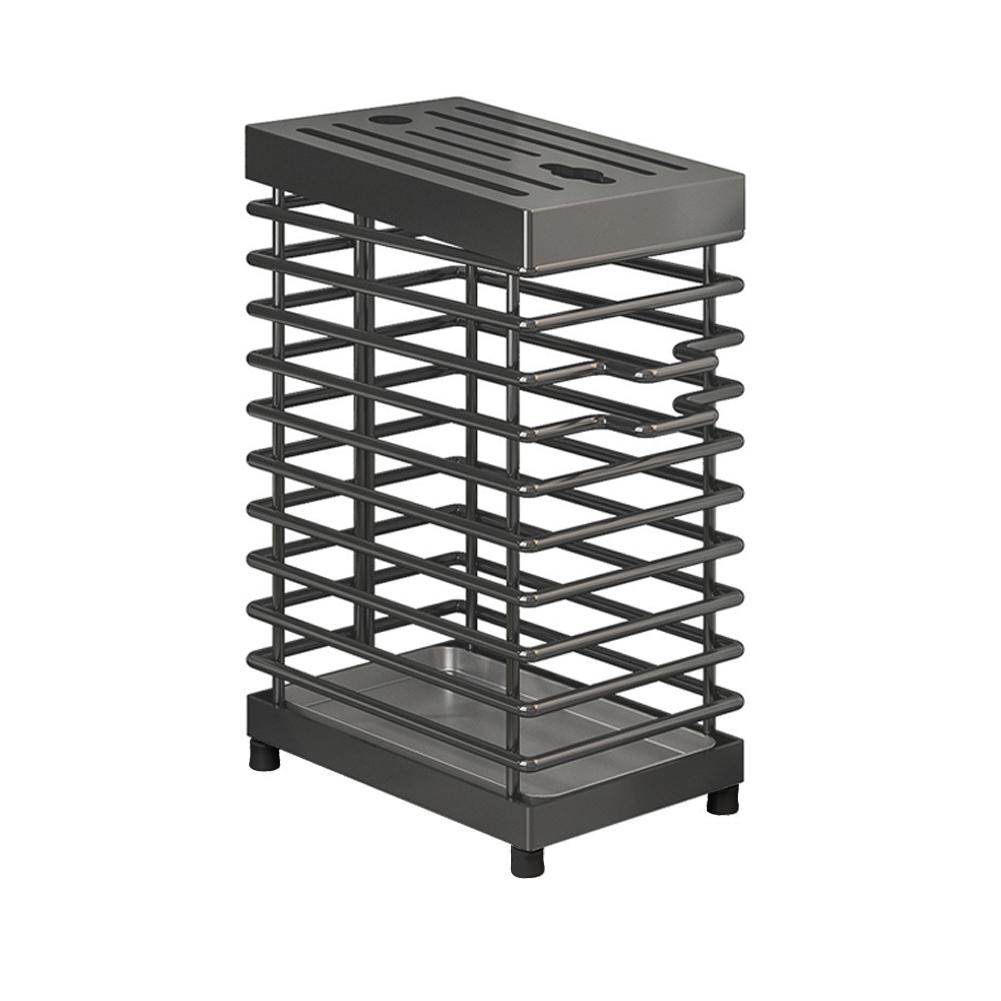 Stojak na noże ze stali nierdzewnej, montowany na ścianie, organizer na sztućce z pustego drutu żelaznego, na blat kuchenny