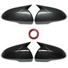 For Kia Optima K5 2016- Car Sticker Rearview Side Mirror Cover Wing Cap Exterior Door Rear View Case Trim Carbon Fiber Look