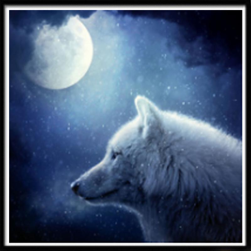 5D Diamond Painting Animal Cat And Dog Diamond Mosaic Cross Stitch Embroidery Set Wolf Houseware Christmas Gift