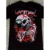 European Sizes Whitechapel Heavy Metal Logo T-Shirt - Distressed Skull & Brand Print On Dark Black Cotton Tee