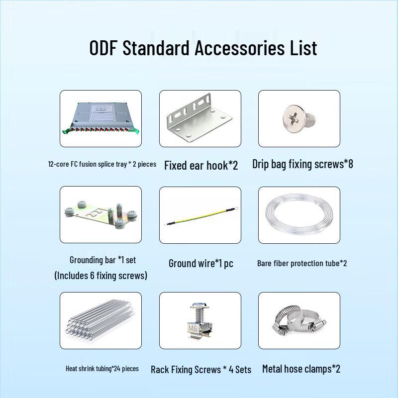Boyang 24-Core FC Multimode Rack Mount ODF Fiber Patch Panel