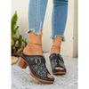 Women's High-Heel Closed-Toe Backless Hollow Fashion Sandals, Stylish Comfort Footwear, Available In Large Sizes.