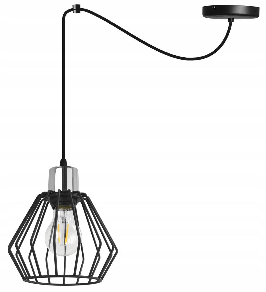 Hanging Lamp, Ceiling Chandelier, Wire Shade, Led