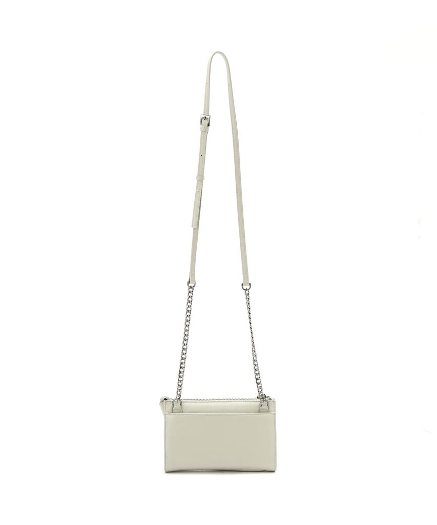 Avirex WEB&DEPOT Exclusive Leather Chain Shoulder Bag, Women's, F 020, Gray, 783-4976703