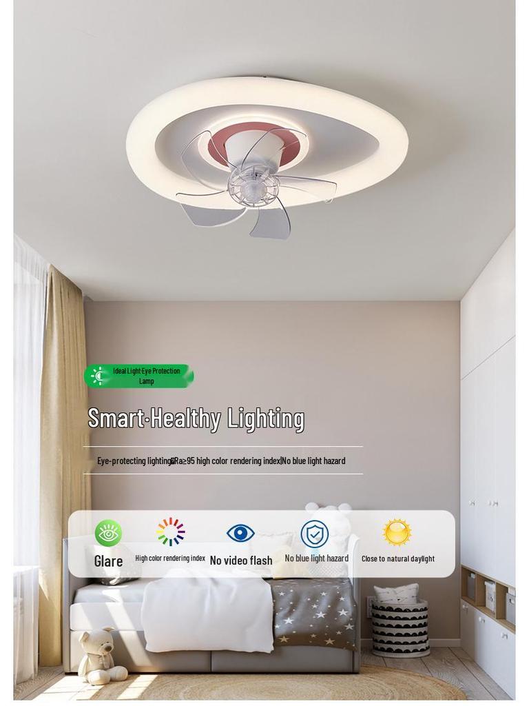 Nordic Minimalist LED Ceiling Fan Light for Master Bedroom