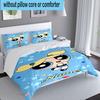 3PCS Custom Name Powerpuff Adventure Bedding Set, Including 1pc Duvet Cover And 2pcs Pillowcases, Suitable for Dorms and Bedrooms Gift