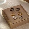 Korean Style Titanium Steel Heart Earrings: Elegant, Trendy, and Versatile Ear Cuffs