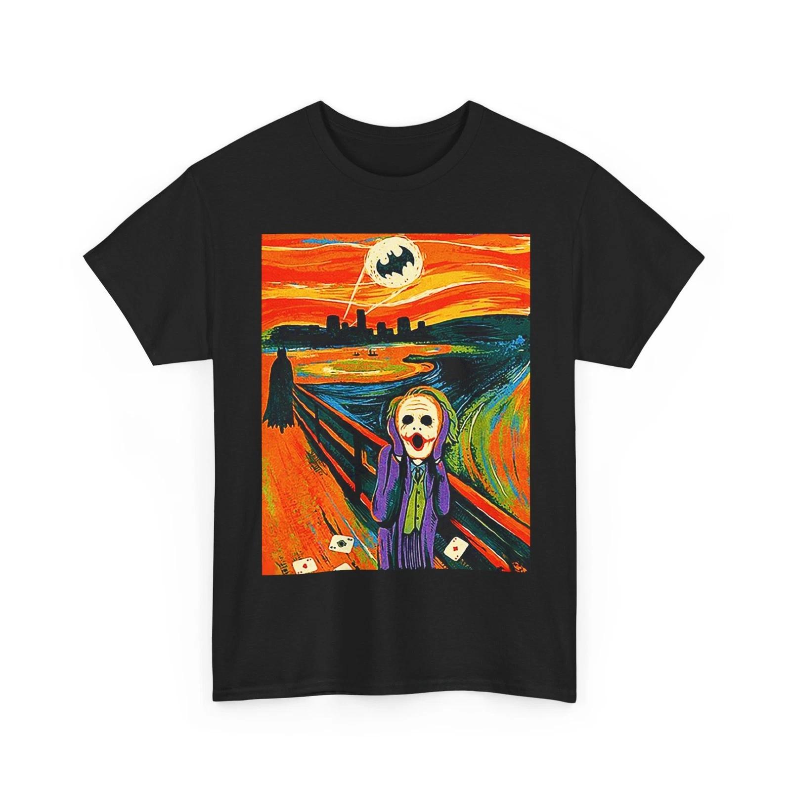 VAN GOGH JOKER BATMAN THE SCREAM ART Tshirt TEE GIFT MEN WOMEN DC SHIRT 4XL