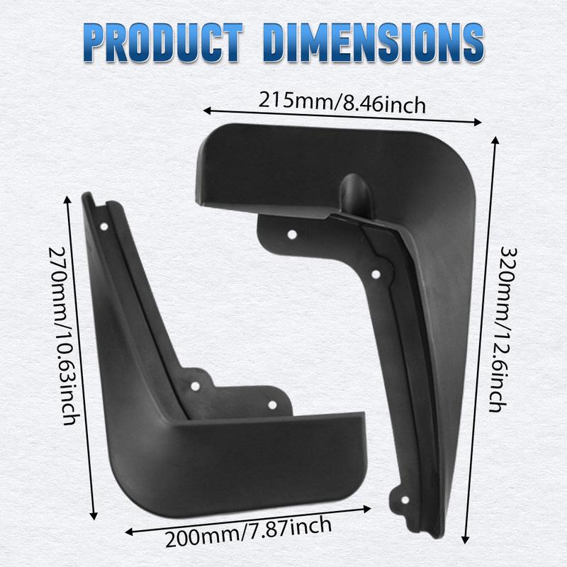 Mud Flaps Mudguards Splash Guards Front and Rear for Chevrolet Equinox 2017-