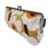 Marimekko Mini Unikko Silmalasi Kukkaro Pouch, Eyeglass Case, and Pencil Case (Caramel, Cream, and Warm Orange) [Parallel Import]