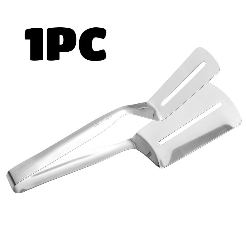 4PCS BBQ Clip Stainless Steel Steak Flipping Clips Kitchen Barbecue Food Flipping Spatula Tongs Steak Clamps Fried Steak Clamp