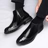 Herren Formelle Chelsea Boots Modischer Gentleman-Stil Täglich Business Büro Outdoor Party Hochzeit Erwachsen Elegant Schuhe NEU