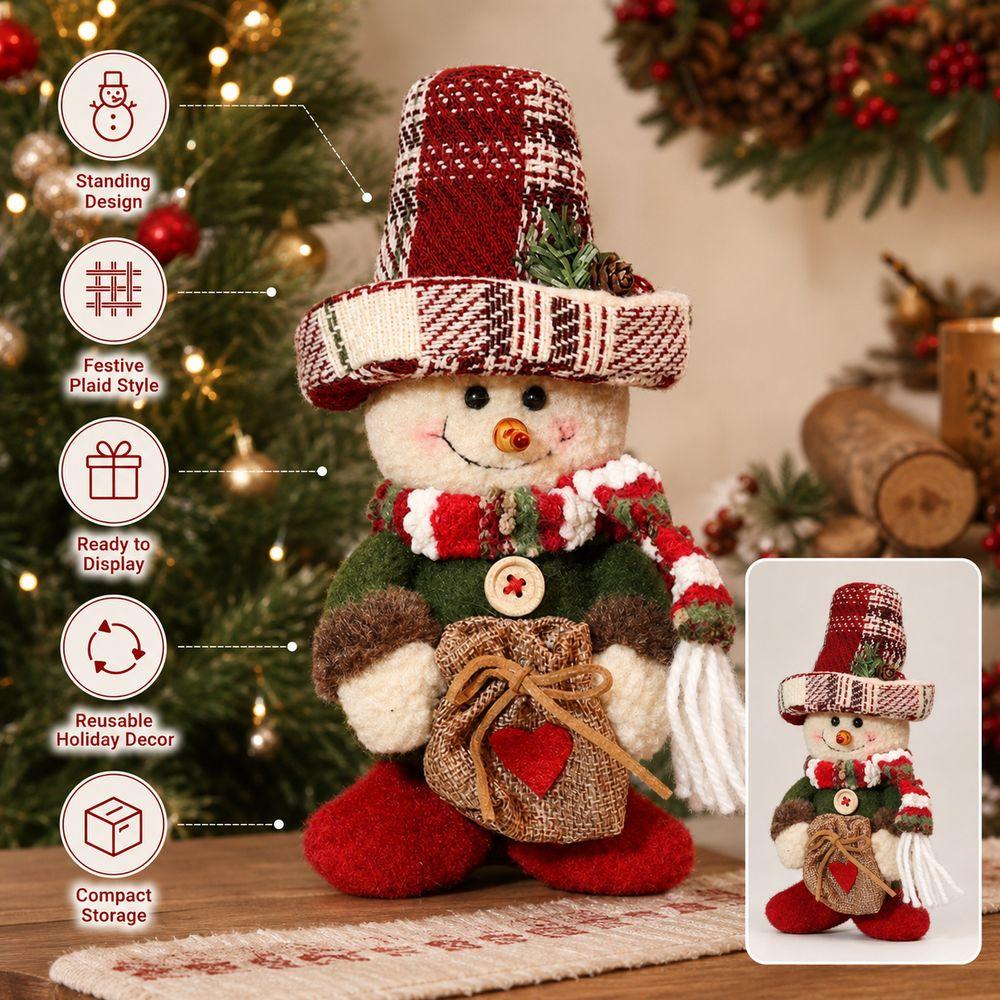 Standing Snowman Christmas Decoration Lightweight Window Display Snowman Christmas Party Decor