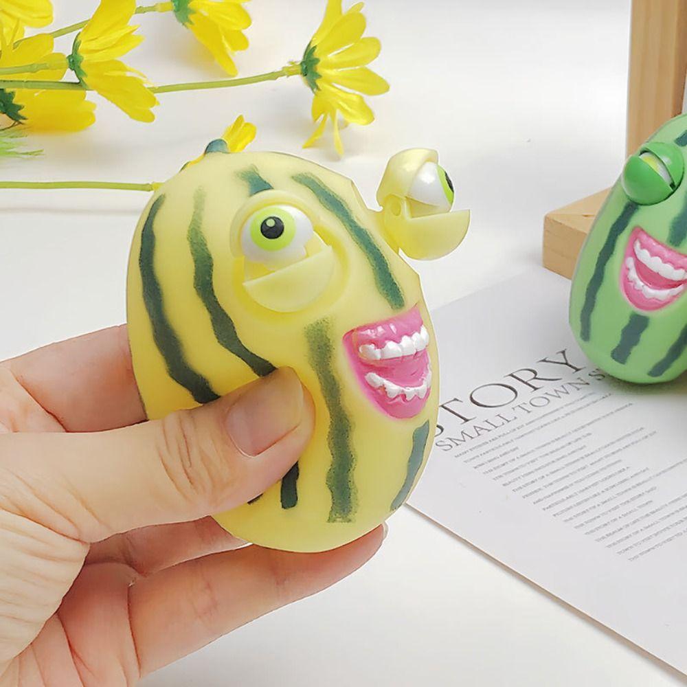 Explosive Eye Pop Up Press Toys Slow Rebound Watermelon Press Toy  Children Toys