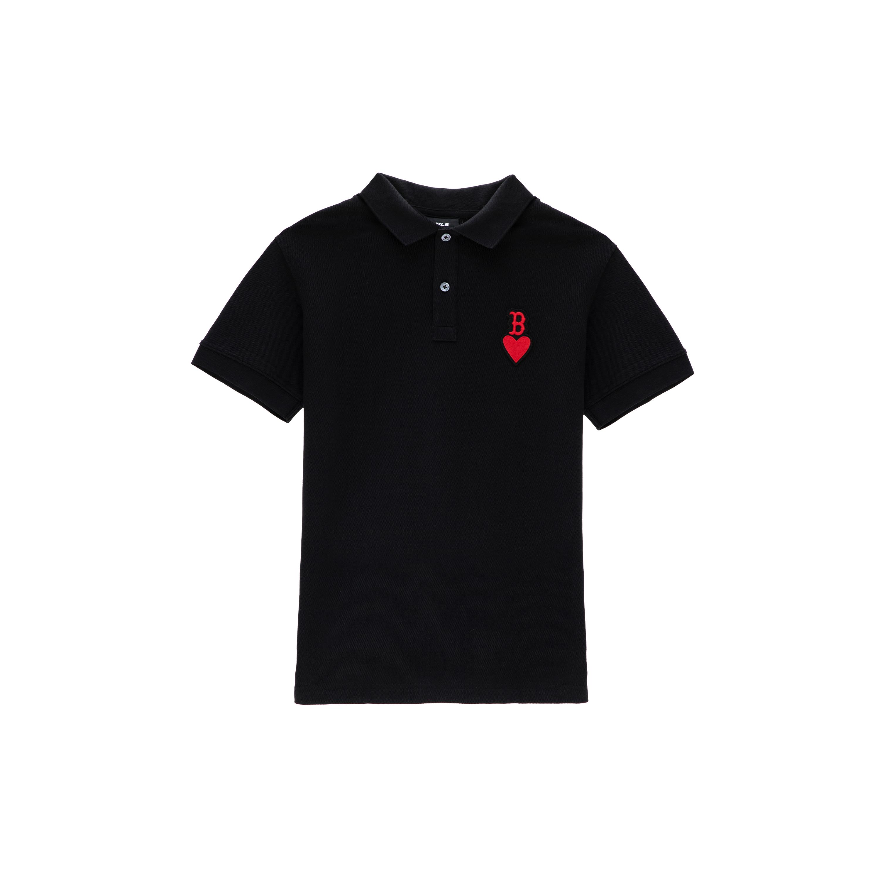 MLB FW22 Polo Shirt Unisex Black 3APQH0133-43BKS XS